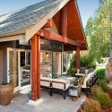 Timber Frame West Coast Contemporary new home