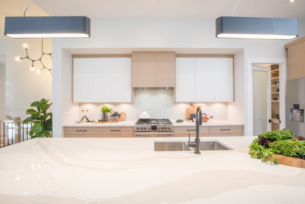 modern custom home kitchen design by nanaimo home builders westmark